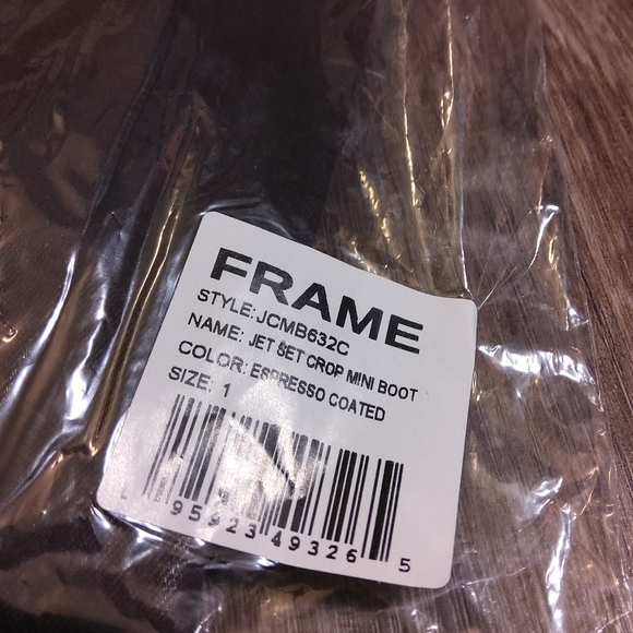 FRAME DENIM Jetset Crop Mini Boot NWT in Espresso Coated - Picture 13 of 16